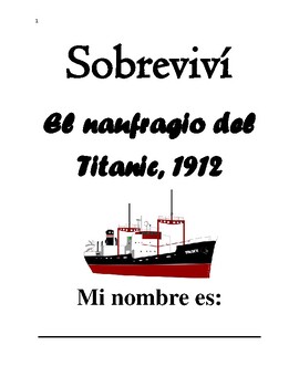 Preview of Sobreviví - El naufragio del Titanic, 1912 Paquete de Vocabulario y Comprensión