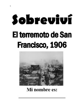 Preview of Sobreviví - El terremoto de San Francisco, 1906 - Vocabulario y Comprensión