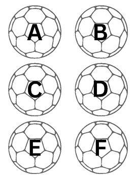 Preview of Soccer Alphabet Cards