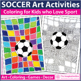 Soccer Coloring Pages, Art Activities and Decor