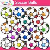 Soccer Ball Clipart: 19 Colorful Rainbow Sports Clip Art T
