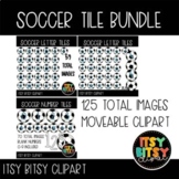 Soccer Ball Letter and Number Moveable Clipart Bundle