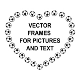 Soccer Ball Vector Frames - 6 Decorative Borders - SVG Cli