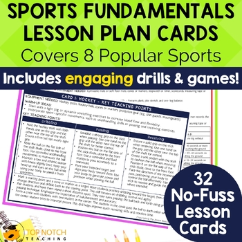 Preview of Soccer, Basketball & More | PE Lesson Plans, Games & Sports Skills (Grades 3-6)