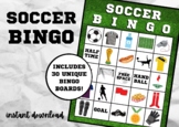 Soccer Bingo | 30 Cards | Soccer Party | Soccer Birthday |