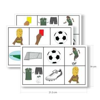 Preview of Soccer Bingo Cards