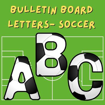 Preview of Soccer Bulletin Board Letters | MLS | WMLS | Decoration | Sports