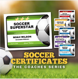Soccer Certificates - Editable Templates - 6 Colors