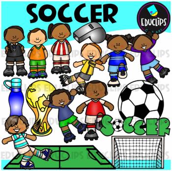Preview of Soccer Clip Art Set {Educlips Clipart}