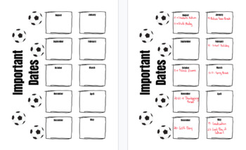 Preview of Soccer Coach Printable Teacher Planner for Lesson Plans, Games, and Other Info