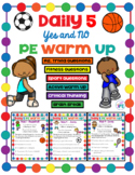 Soccer Daily Warm Up Activity