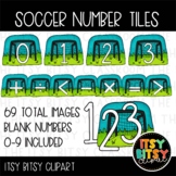 Soccer Goal Number Tile & Math Symbols Moveable Clipart
