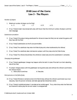 Law 3 - The Players