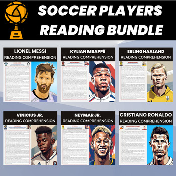 Preview of Soccer Players Legends Reading Bundle | Best Foot Ball Players in the world