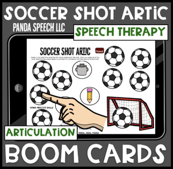 Soccer Shot Articulation Boom Cards Soccer Speech Therapy Distance Learning