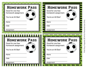 soccer homework assignments