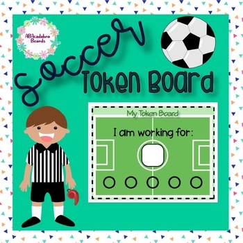 Preview of Soccer Theme Token Board