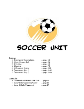 Preview of Soccer Unit for Physical Education
