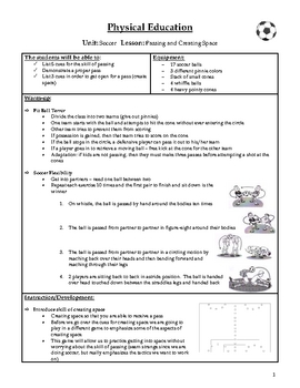 physical education soccer lesson plans elementary