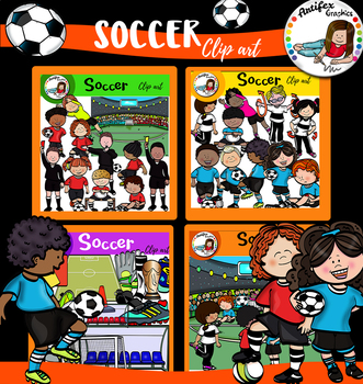 Preview of Soccer clip art - 69 graphics!