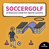Soccergolf - 10 Exercise Cards for Sports Lessons | vlamingo