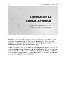 Preview of Social Activism Project