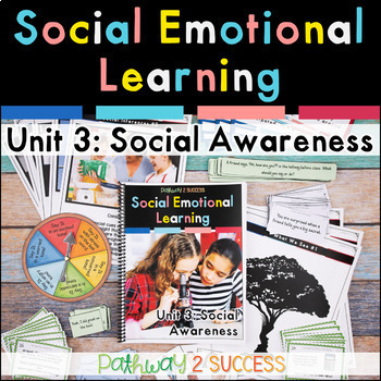 Preview of Social Awareness & Empathy - Social Emotional Learning Skills Lessons Activities