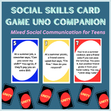 Social Communication Card Game Summer Theme | EOY | ESY | 