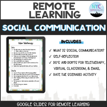Preview of Social Communication: Distance Learning Edition
