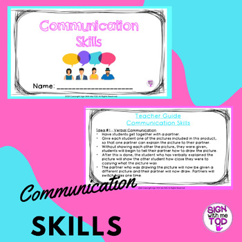 Preview of Social Communication Skills Notes and Review