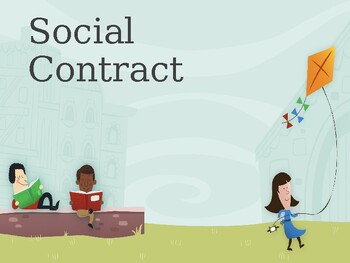 Preview of Social Contract- Beginning of the Year Activity