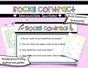 Preview of Social Contract Creation: Group Questions