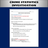 Social Deviance:  Crime Statistics Webquest Investigation 