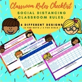 Social Distancing Classroom Rules Checklist - Covid 19 - S