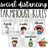 Social Distancing Classroom Rules | Farmhouse Theme