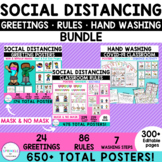 Social Distancing Classroom Rules, Greetings & Hand Washin