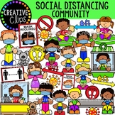 Social Distancing Clipart In the Community