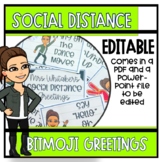 Social Distancing Greetings | Bitmoji | EDITABLE