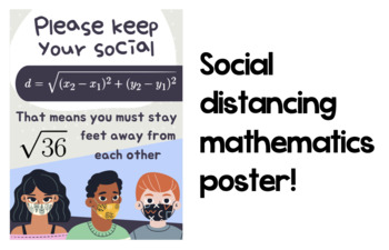 Preview of Social Distancing Math Poster
