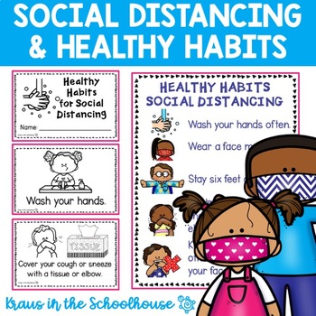 Preview of Social Distancing Rules | Back to School Easel Activity Distance Learning