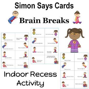 Simon Says Instruction Cards