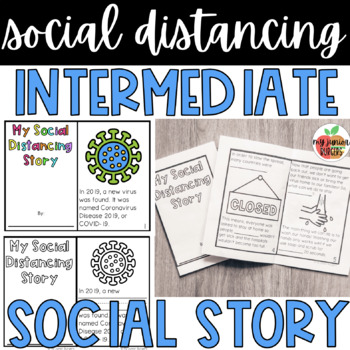 Preview of Intermediate Social Story | Social Distancing