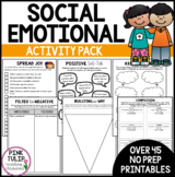 Social Emotional Activities - No Prep Printable Pack