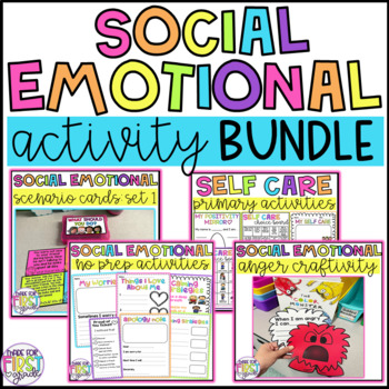 Social Emotional Activity BUNDLE by MadeForFirstGrade | TPT