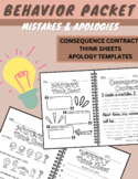 Social Emotional Behavior & Mistake Packet | Data Tracking