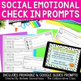 Social Emotional Check In Prompts | Printable + Slides Ver