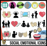 Social Emotional Clip Art Icons: Adult & Child