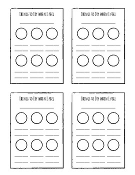 Social-Emotional Coping Skills Strategy Cards Template | TpT