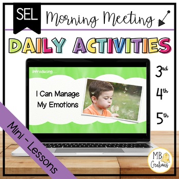 Preview of Emotional Regulation Activities + Self-Assessment - Morning Meeting SEL Lessons