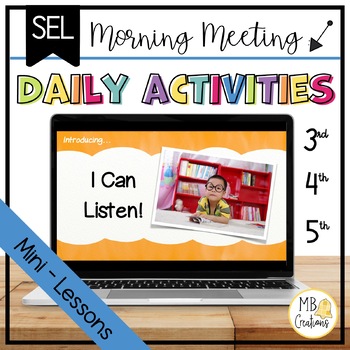 Preview of Listening Skills Activities + Self-Assessment - Class Morning Meeting/SEL Lesson